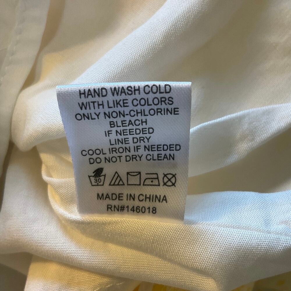 NWT Lost + Wander Yellow Floral Smocked Midi Cottagecore Prairie Sundress S - Picture 6 of 9